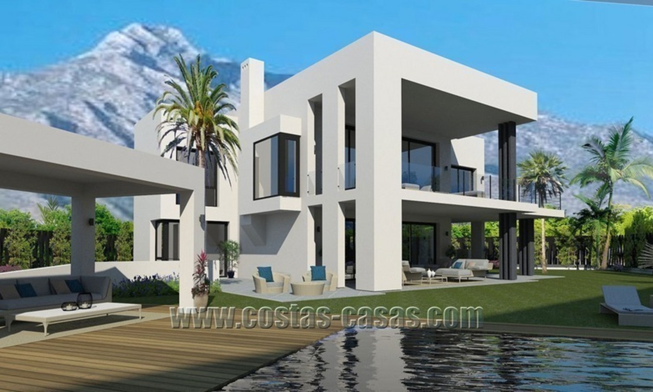 À vendre: Nouvelle villa contemporaine sur la Mille d’Or à Marbella 1
