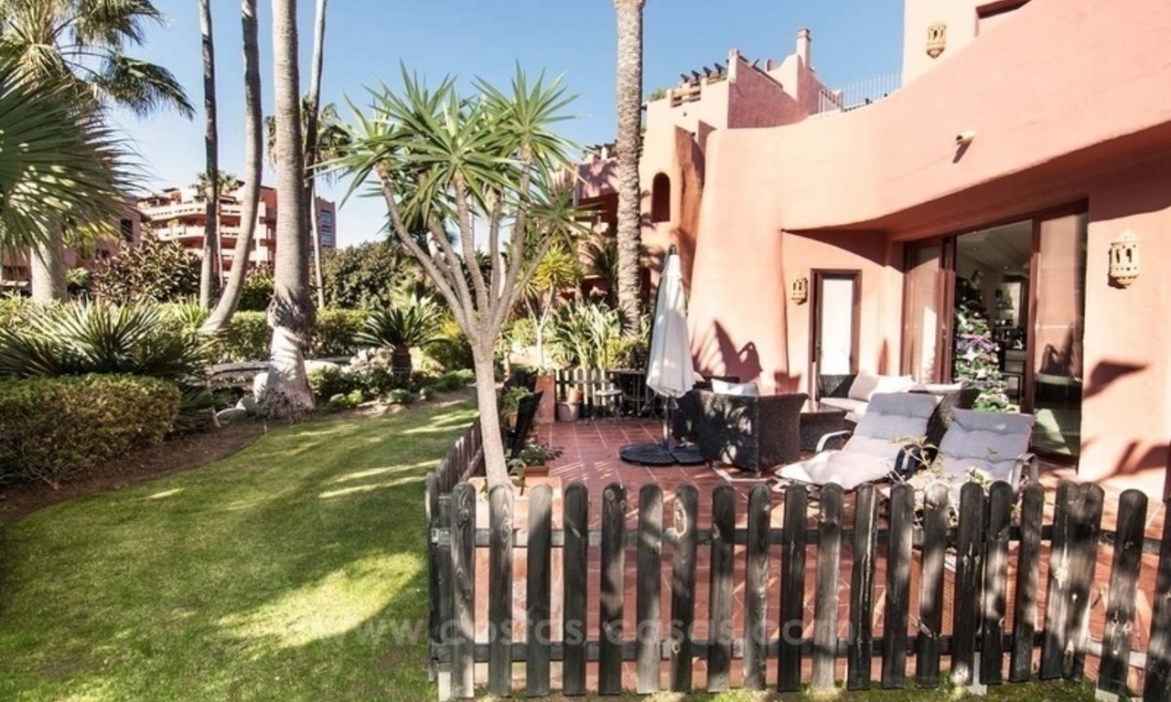 Appartement avec jardin de luxe à vendre, complexe en première ligne de plage, Nouvelle Mille d’Or, Marbella - Estepona 16