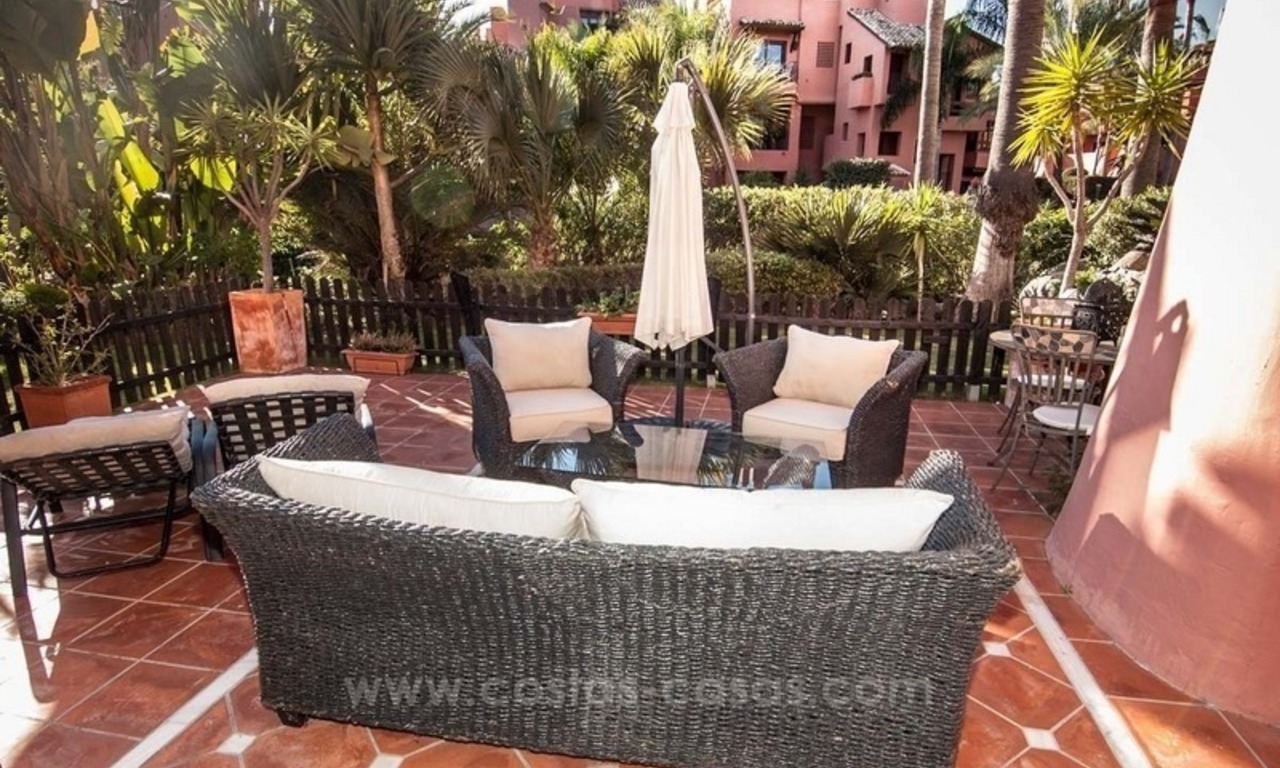 Appartement avec jardin de luxe à vendre, complexe en première ligne de plage, Nouvelle Mille d’Or, Marbella - Estepona 12
