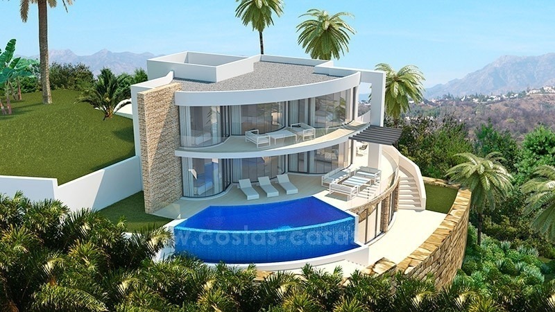 Villas de luxe de style moderne à vendre dans la région de Benahavis - Marbella