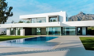 Nouvelle Villa moderne à vendre sur la Mille d’Or à Marbella 0