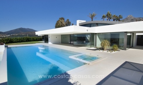 Nouvelle Villa moderne à vendre sur la Mille d’Or à Marbella 
