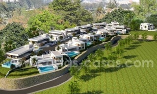 Nouvelles villas de conception moderne de luxe à vendre, Marbella - Benahavis, vues golf et mer 0