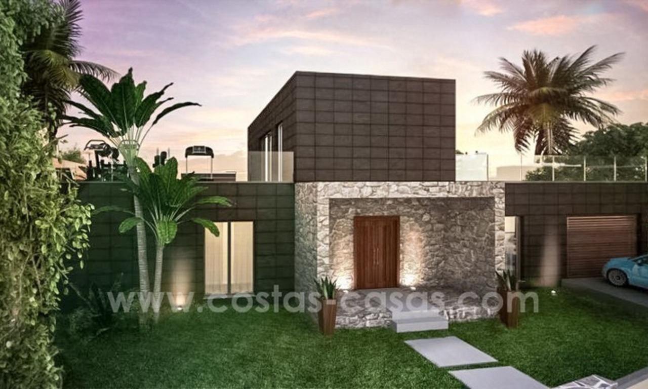 Nouvelles villas modernes à vendre sur la Costa del Sol, entre Estepona et Casares 1