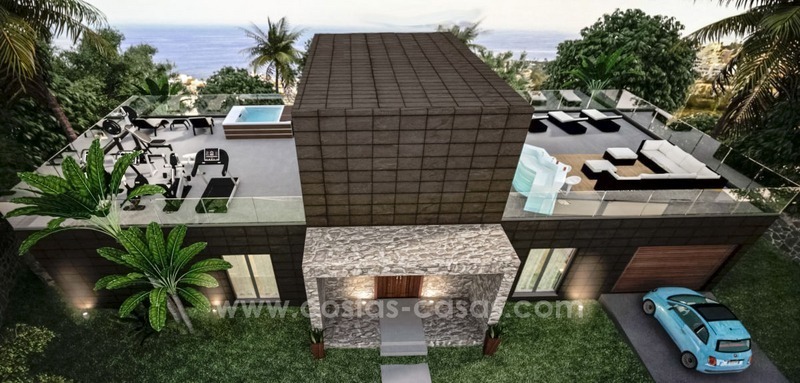 Nouvelles villas modernes à vendre sur la Costa del Sol, entre Estepona et Casares