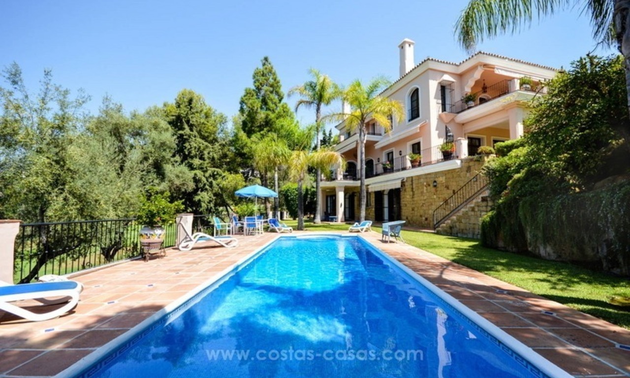 Belle villa à vendre, première ligne de golf, à l’Est Marbella 1