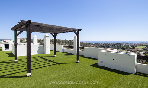 Appartement penthouse modern avec des vues mer panoramiques en vente à Benahavis - Marbella 19992