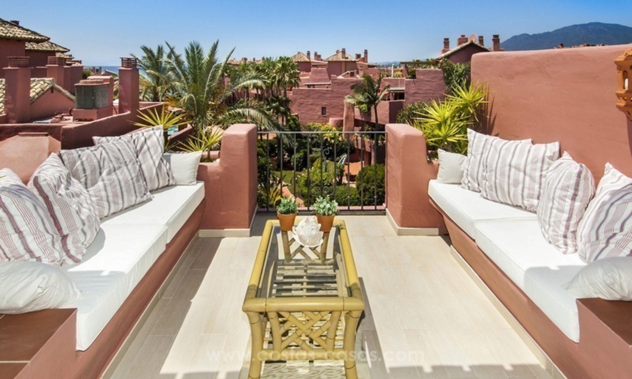 Appartement penthouse de luxe en bord de mer en vente sur la Nouvelle Mille d’Or, entre Marbella et Estepona 3