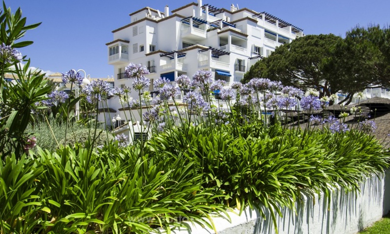 Playas del Duque à vendre: Appartement en première ligne de plage, totalement rénové à Puerto Banus, Marbella 35