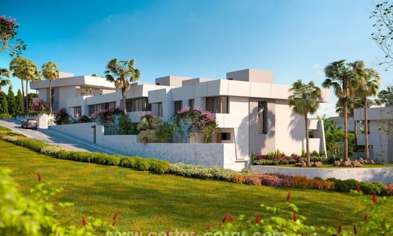 Maisons de ville modernes de luxe en vente à Marbella Est 2