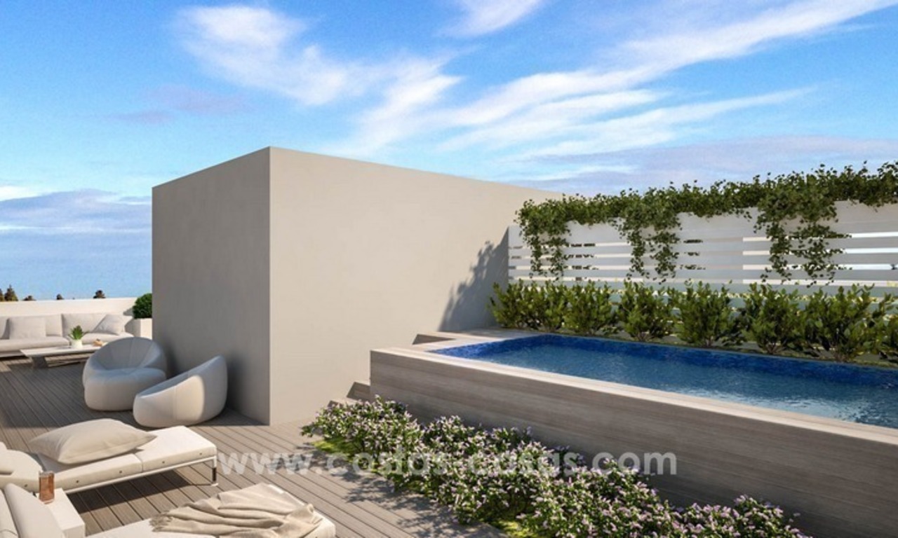 Maisons de ville modernes de luxe en vente à Marbella Est 6