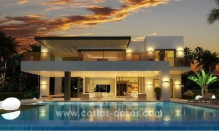 Nouvelles villas modernes de luxe à vendre sur la Mille d’Or, Marbella 3