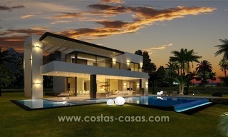 Nouvelles villas modernes de luxe à vendre sur la Mille d’Or, Marbella 4