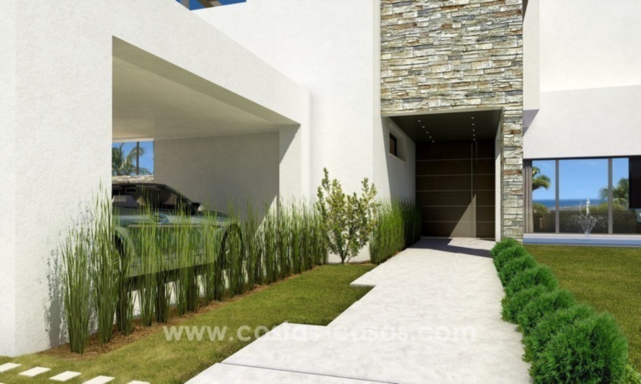 Nouvelles villas modernes de luxe à vendre sur la Mille d’Or, Marbella 5