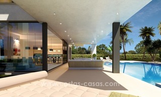 Nouvelles villas modernes de luxe à vendre sur la Mille d’Or, Marbella 6