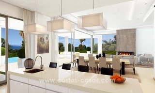 Nouvelles villas modernes de luxe à vendre sur la Mille d’Or, Marbella 10