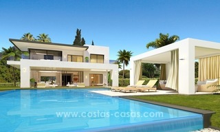 Nouvelles villas contemporaines de luxe à vendre sur la Mille d’Or, Marbella 1