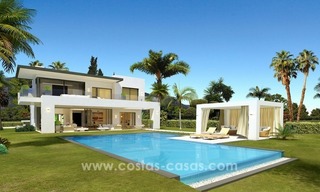 Nouvelles villas contemporaines de luxe à vendre sur la Mille d’Or, Marbella 0