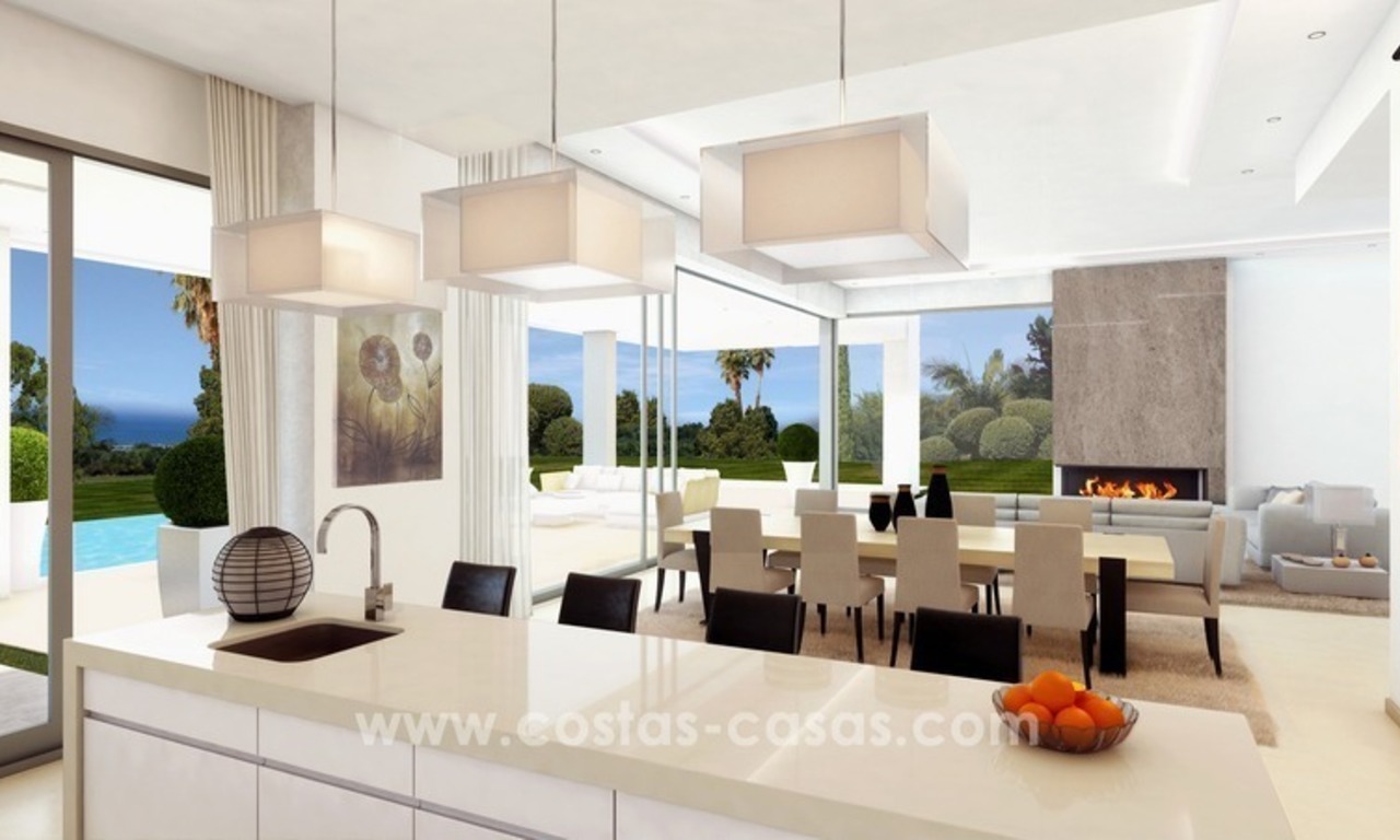 Nouvelles villas contemporaines de luxe à vendre sur la Mille d’Or, Marbella 8