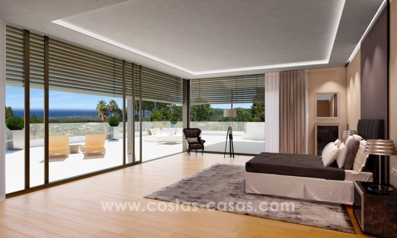 Nouvelles villas contemporaines de luxe à vendre sur la Mille d’Or, Marbella 12