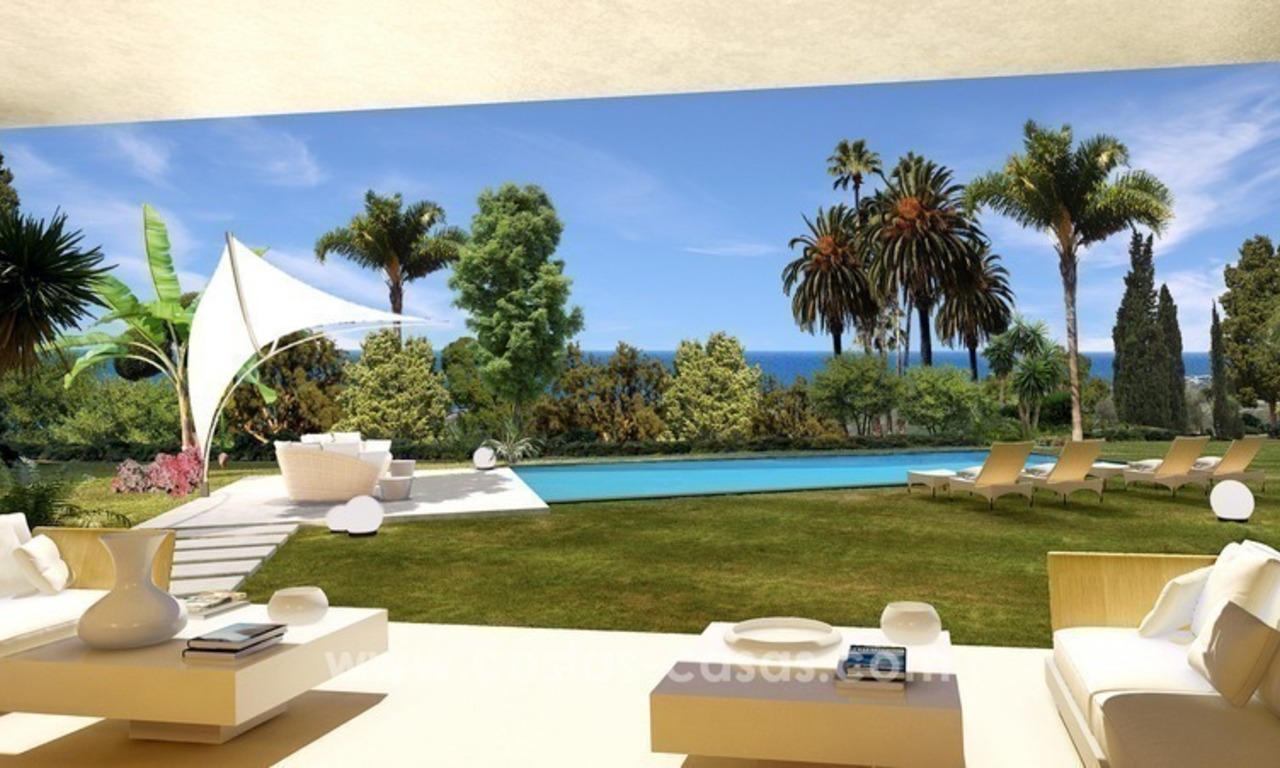 Nouvelles Villas de luxe modernes à vendre sur la Mille d'Or, Marbella 5