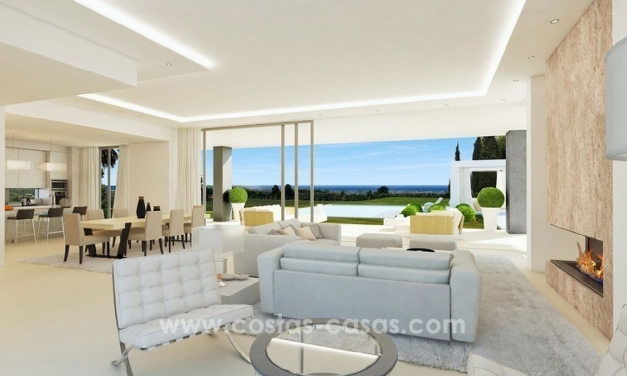 Nouvelles Villas de luxe modernes à vendre sur la Mille d'Or, Marbella 7