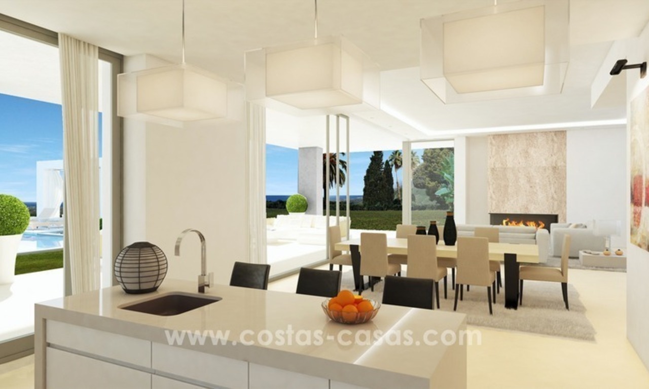 Nouvelles Villas de luxe modernes à vendre sur la Mille d'Or, Marbella 9