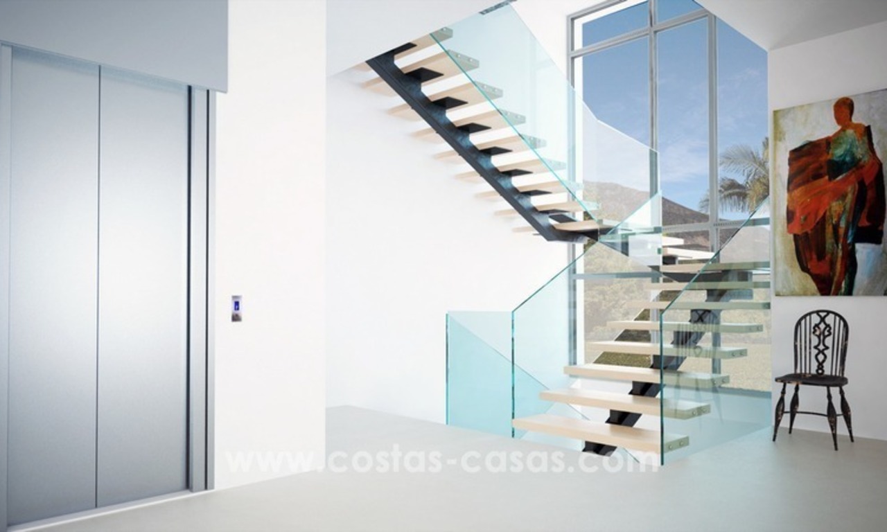 Nouvelles Villas de luxe modernes à vendre sur la Mille d'Or, Marbella 10