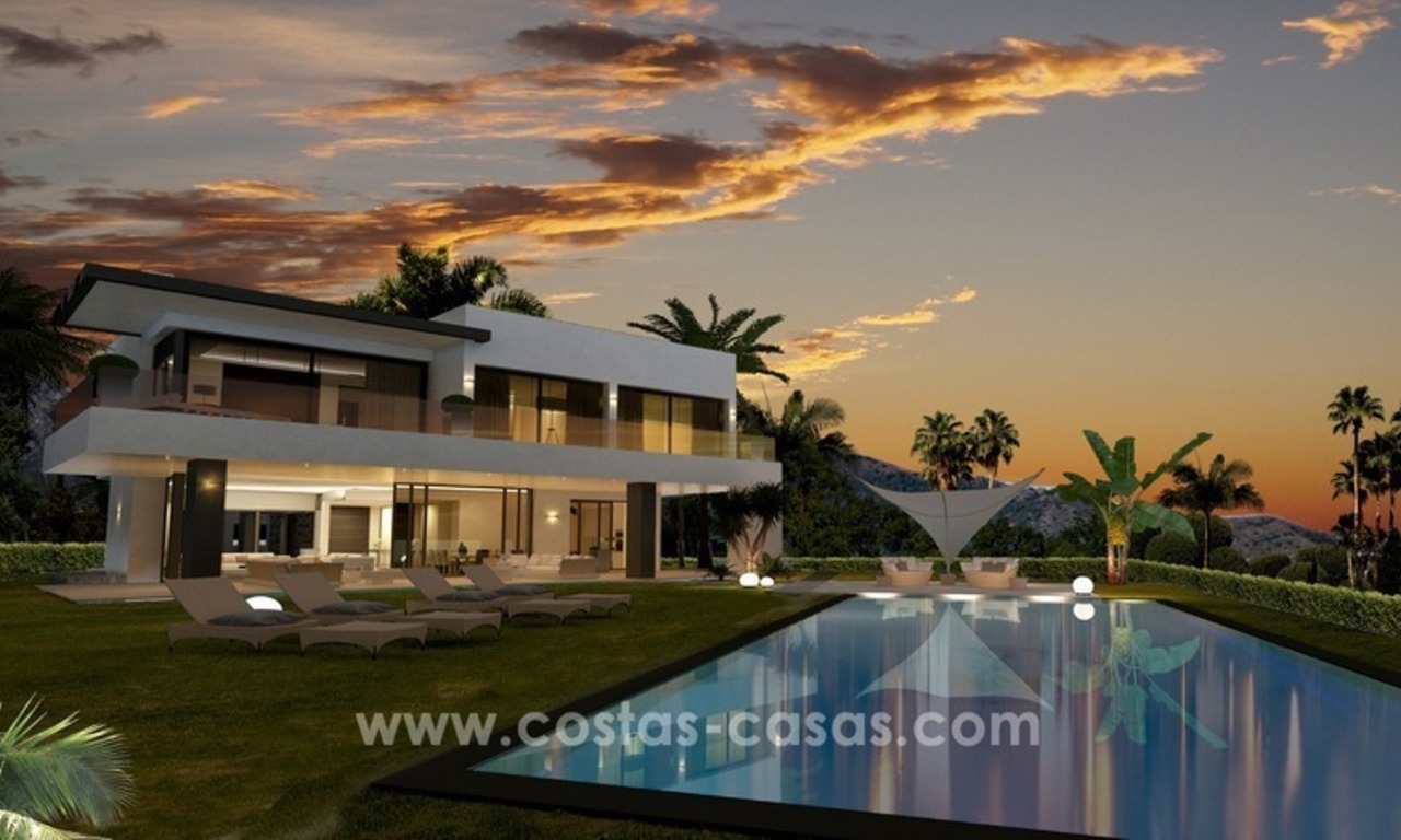 Nouvelles Villas de luxe modernes à vendre sur la Mille d'Or, Marbella 4
