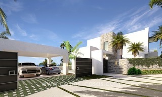 Nouvelles Villas de luxe modernes à vendre sur la Mille d'Or, Marbella 2