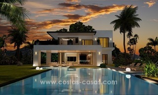 Villas neuves modernes de luxe à vendre sur la Mille d’Or, Marbella 6