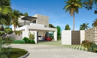 Villas neuves modernes de luxe à vendre sur la Mille d’Or, Marbella 4