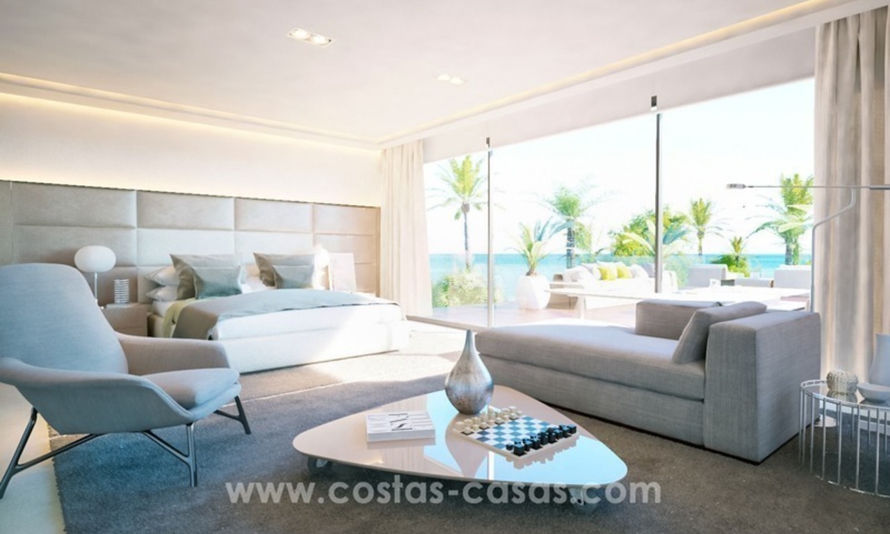 Villa contemporaine nouvellement construite en première ligne de plage à vendre, Nouvelle Mille d’Or, Marbella - Estepona 12