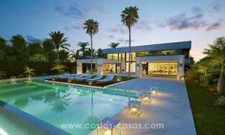 Villa contemporaine nouvellement construite en première ligne de plage à vendre, Nouvelle Mille d’Or, Marbella - Estepona 2