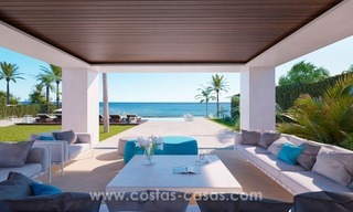Villa contemporaine nouvellement construite en première ligne de plage à vendre, Nouvelle Mille d’Or, Marbella - Estepona 9