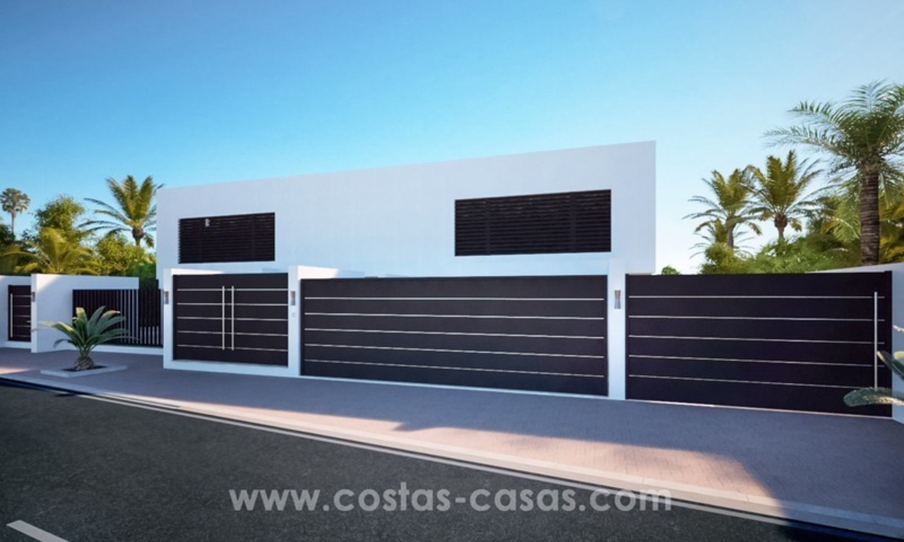 Villa contemporaine nouvellement construite en première ligne de plage à vendre, Nouvelle Mille d’Or, Marbella - Estepona 5