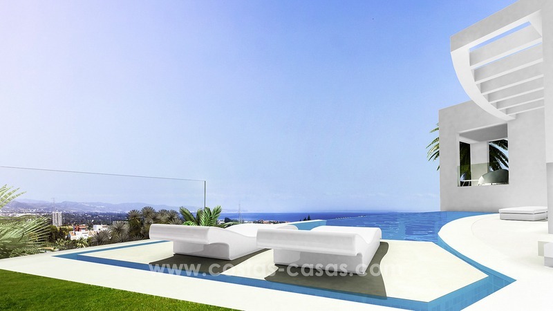 Nouvelles villas de luxe modernes en vente à Nueva Andalucia, Marbella