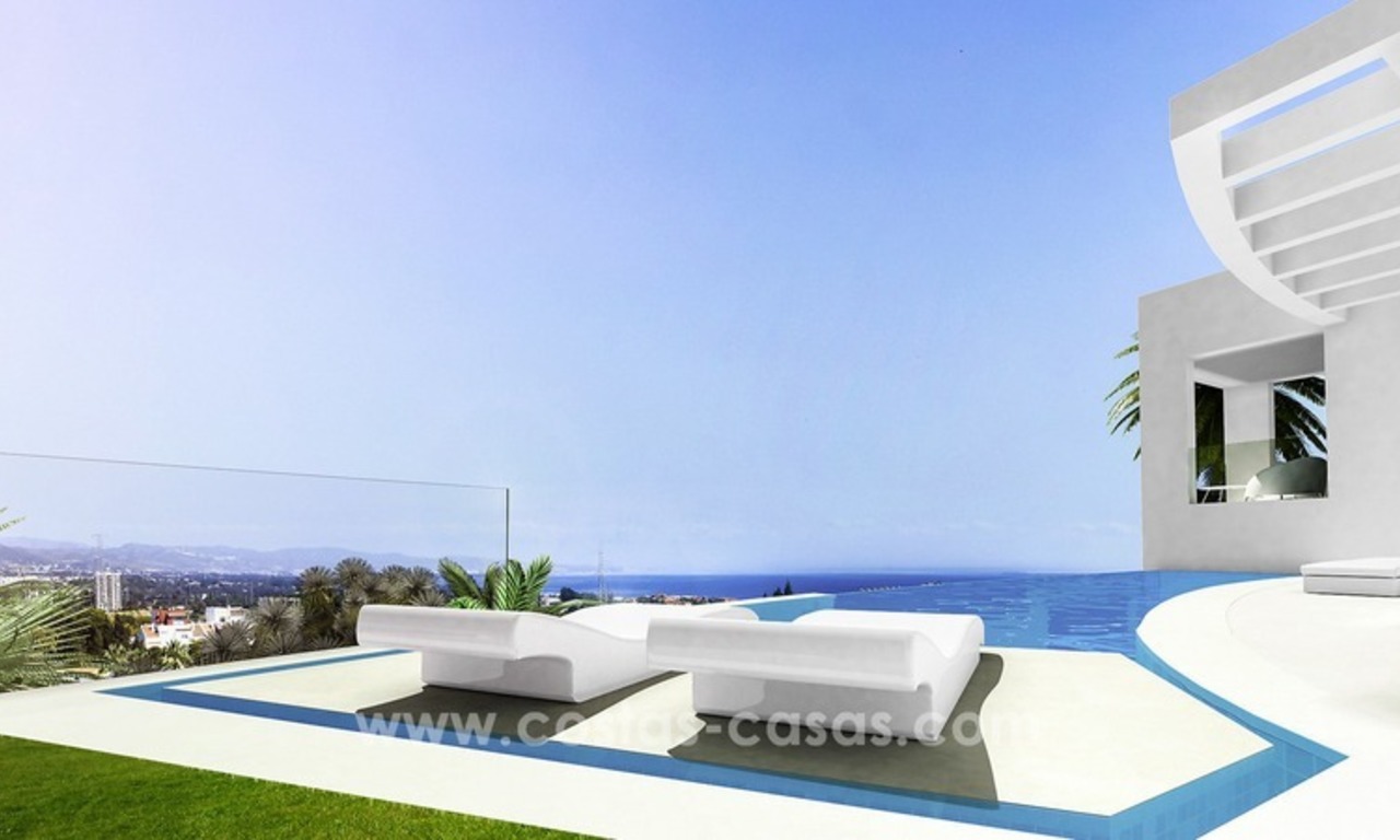 Nouvelles villas de luxe modernes en vente à Nueva Andalucia, Marbella 0