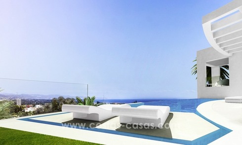 Nouvelles villas de luxe modernes en vente à Nueva Andalucia, Marbella 
