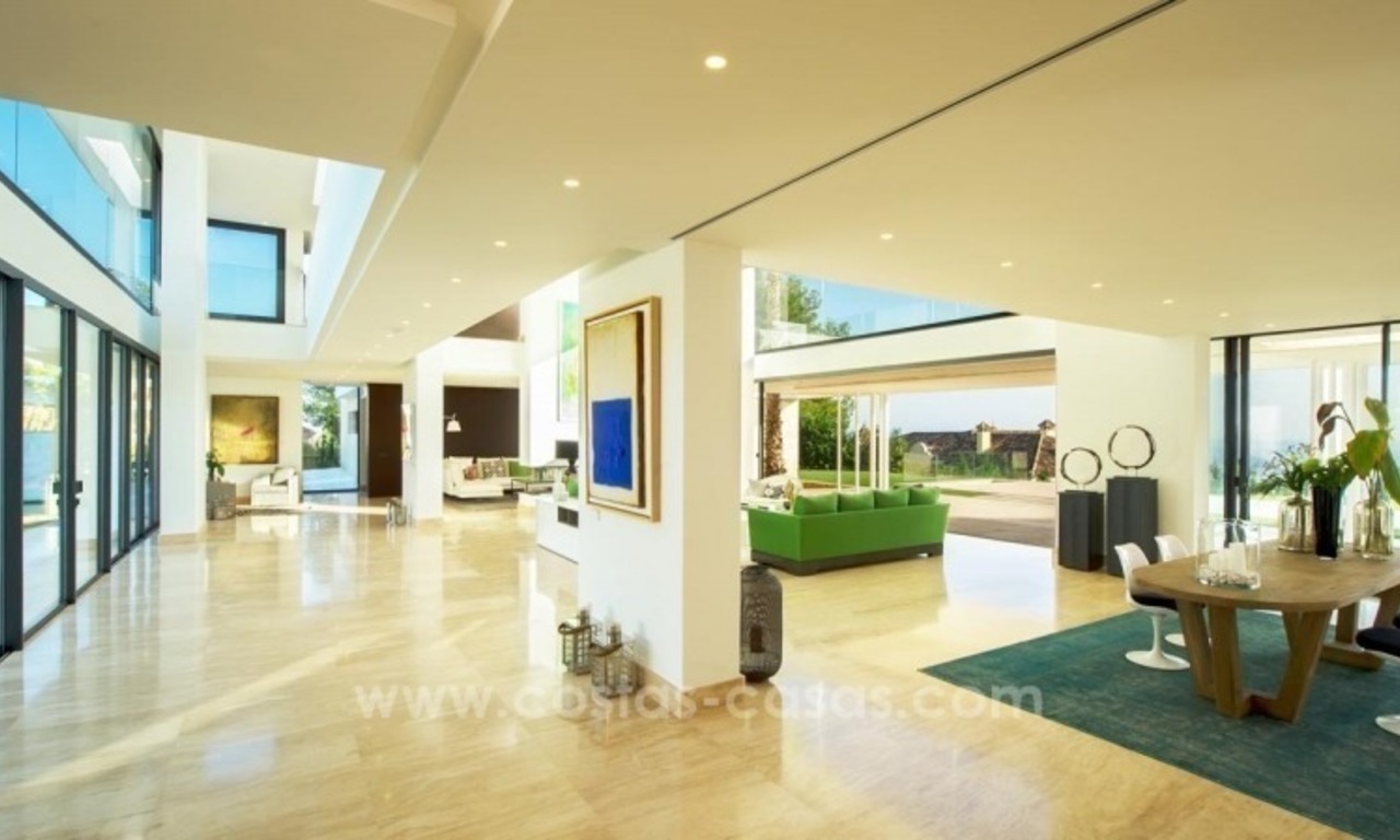 Villa contemporaine nouvellement construite à vendre sur le Golden Mile, Sierra Blanca, Marbella 9