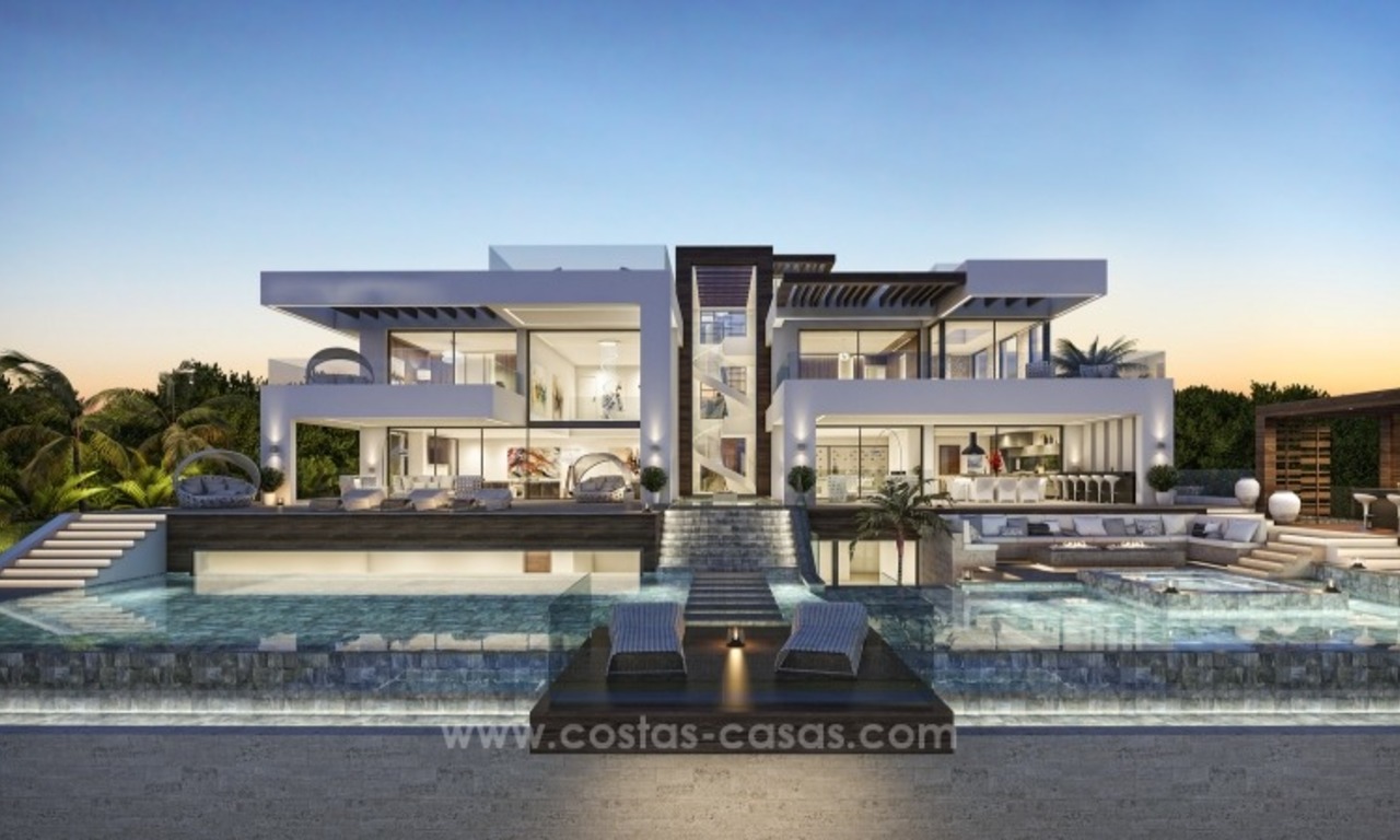 Villa contemporaine avec piste de tennis à vendre au coeur de la vallée du Golf, Nueva Andalucía, Marbella 2