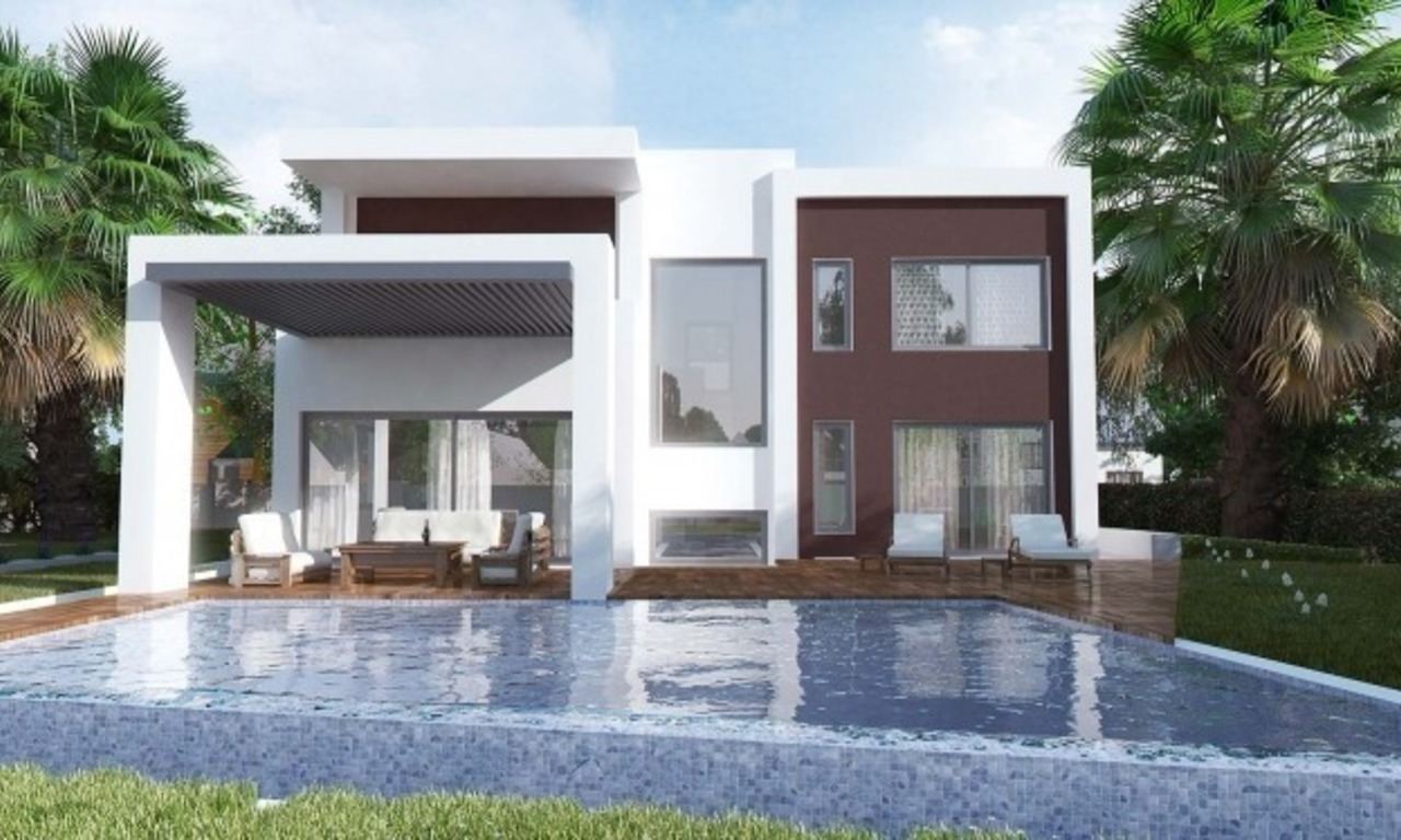 Villas modernes à vendre dans un quartier résidentiel dans la zone de Marbella - Benahavis - Estepona 0