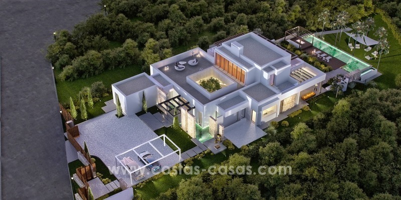 Superbe villa moderne en première ligne de golf, à vendre à Benahavis -Marbella