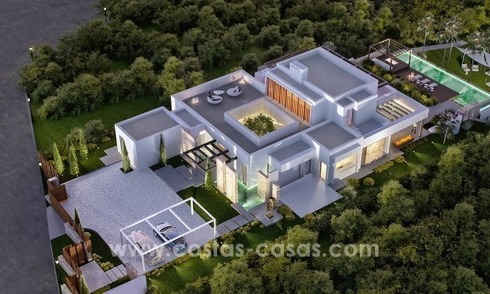 Superbe villa moderne en première ligne de golf, à vendre à Benahavis -Marbella 