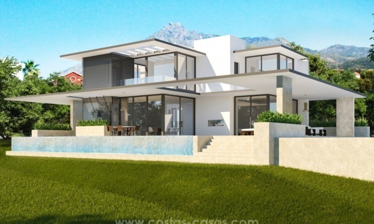 2 Villas modernes à vendre sur la Mille d’Or, Marbella 0