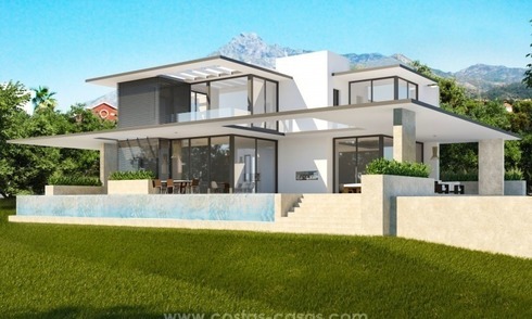 2 Villas modernes à vendre sur la Mille d’Or, Marbella 