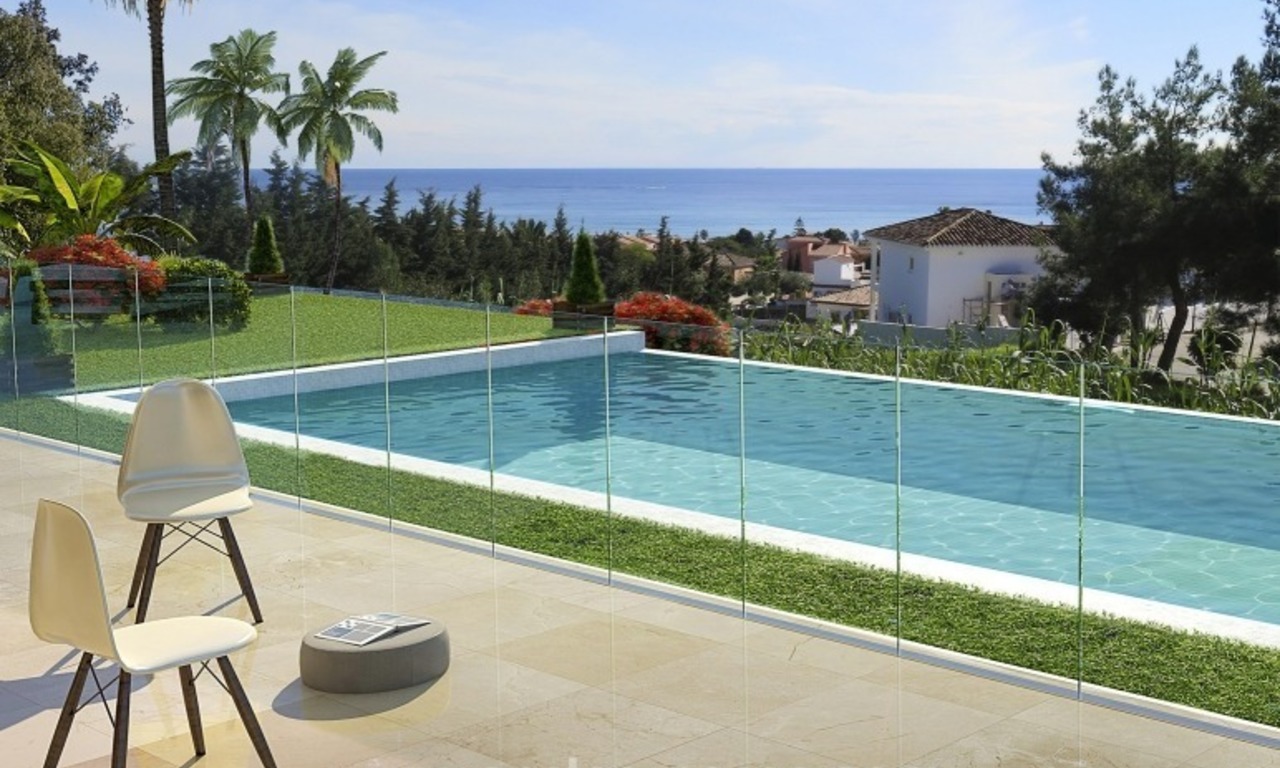 Nouvelle villa contemporaine à vendre avec vues mer à Estepona 1