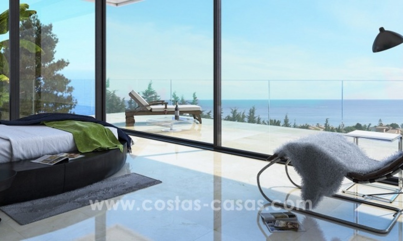 Nouvelle villa contemporaine à vendre avec vues mer à Estepona 2