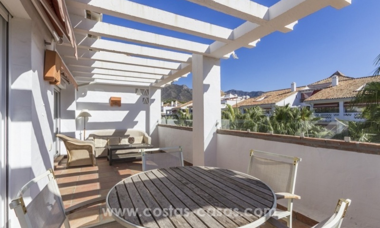 Très bel appartement penthouse en bord de mer à vendre sur la Mille d’Or de Marbella 7