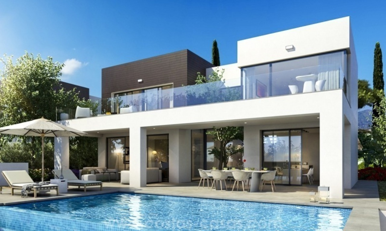 Nouvelles villas moderne à vendre à La Cala de Mijas, Costa del Sol 1